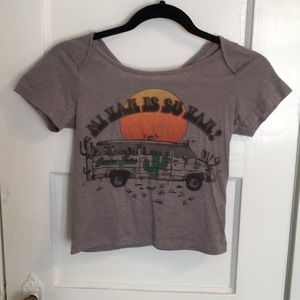 “Mi van es su van” Vans crop top